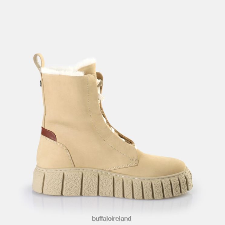 Cream Buffalo Rampa Lace Up HI Warm Ankle Boot |Boots F06ZHH466 - Image 5