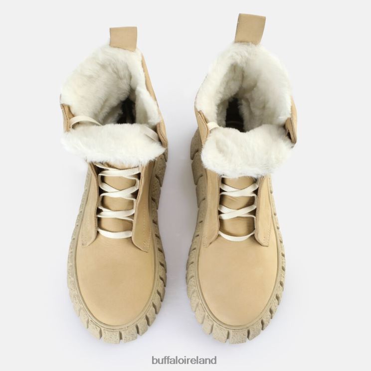 Cream Buffalo Rampa Lace Up HI Warm Ankle Boot |Boots F06ZHH466 - Image 7