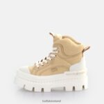 Cream Buffalo Raven Laceup Mid Sneaker High vegan |Sneakers F06ZHH655 - Image 2