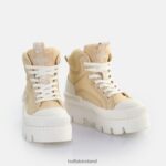 Cream Buffalo Raven Laceup Mid Sneaker High vegan |Sneakers F06ZHH655 - Image 4