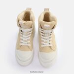 Cream Buffalo Raven Laceup Mid Sneaker High vegan |Sneakers F06ZHH655 - Image 7