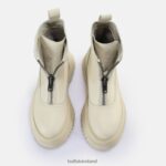 Cream Buffalo Shade Zip Mid Ankle Boot |Boots F06ZHH467 - Image 7