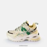 Cream/Green Buffalo Triplet Hollow Sneakers Low vegan |Sneakers F06ZHH17