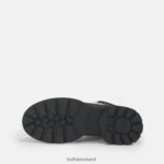 Cream In Crocodile Look Buffalo Simona Bootie Flat vegan |Boots F06ZHH458 - Image 6