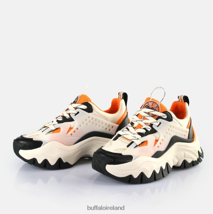 Cream/Orange/Black Buffalo Trail Sneakers Low vegan |Sneakers F06ZHH9 - Image 4