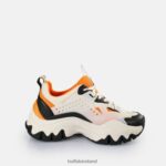 Cream/Orange/Black Buffalo Trail Sneakers Low vegan |Sneakers F06ZHH9 - Image 6