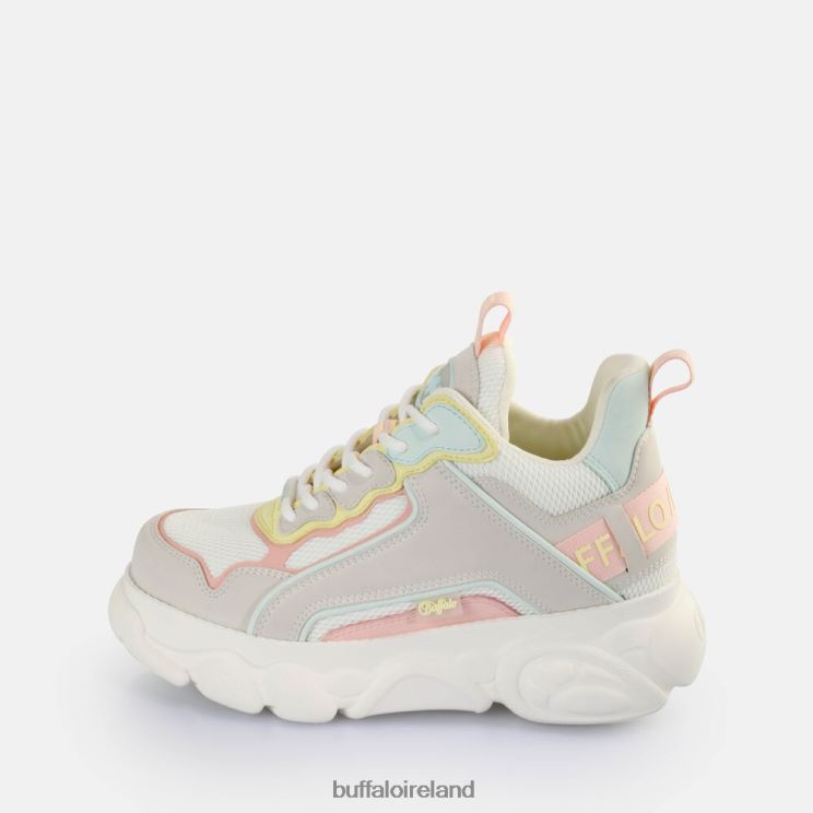 cream_pink_mint_green_buffalo_cld_chai_sneakers_low_vegan_sneakers_f06zhh72.jpg Cream/Pink/Mint Green Buffalo CLD Chai Sneakers Low vegan |Sneakers F06ZHH72 - Image 1