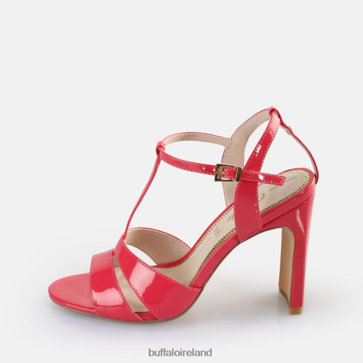 dark_pink_buffalo_jean_cage_heeled_sandals_vegan_sandals_f06zhh529.jpg Dark Pink Buffalo Jean Cage Heeled Sandals vegan |Sandals F06ZHH529 - Image 1