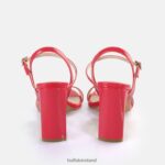 Dark Pink Buffalo Jean Neat Heeled Sandals vegan |Sandals F06ZHH41 - Image 3