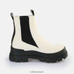 Eggshell/Black Buffalo Aspha Chelsea Mid Ankle Boot vegan |Boots F06ZHH478 - Image 6
