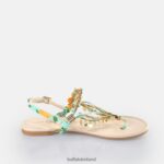 Green/Orange Buffalo Capri Vacay Sandals vegan |Sandals F06ZHH178 - Image 5