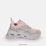 Grey/Pink Buffalo Triplet Hollow Sneaker Low vegan |Sneakers F06ZHH125 - Image 6