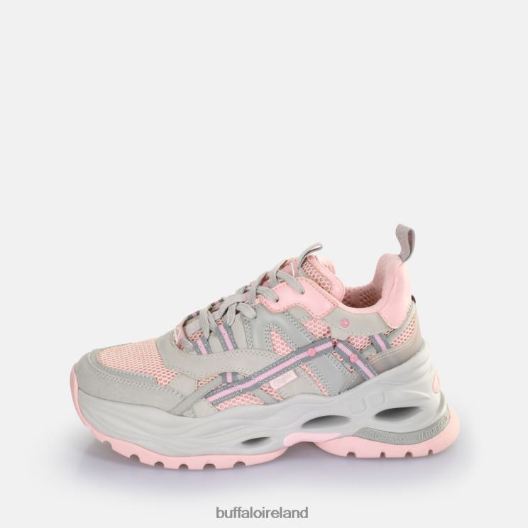 grey_pink_buffalo_triplet_hollow_sneaker_low_vegan_sneakers_f06zhh125.jpg Grey/Pink Buffalo Triplet Hollow Sneaker Low vegan |Sneakers F06ZHH125 - Image 1