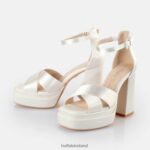 Ivory Buffalo Bonny Cross Heeled Sandals |Sandals F06ZHH314 - Image 4