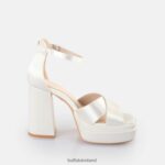 Ivory Buffalo Bonny Cross Heeled Sandals |Sandals F06ZHH314 - Image 6