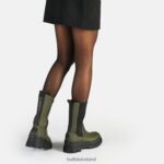 Khaki Buffalo Aspha CLF Rain Chelsea HI Boot vegan |Boots F06ZHH513 - Image 2