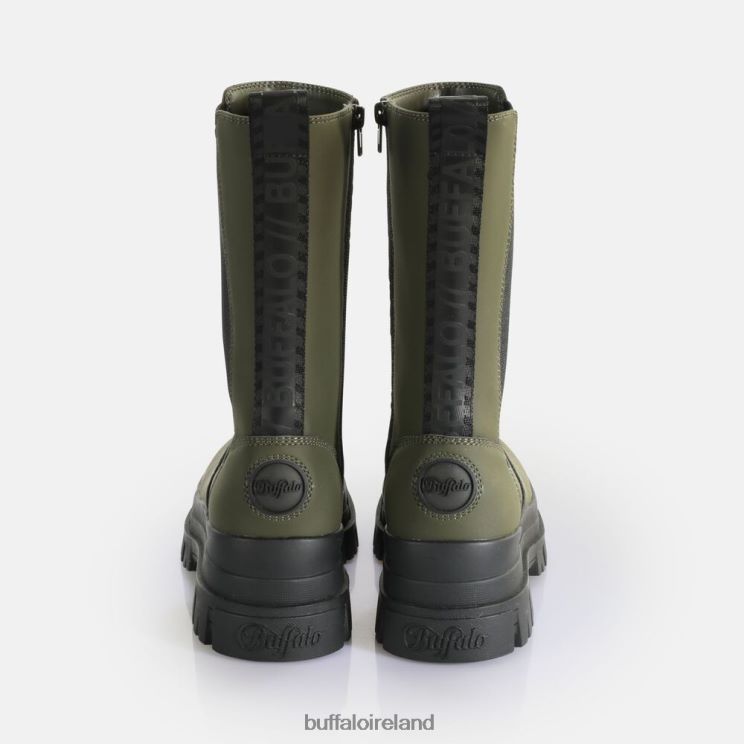 Khaki Buffalo Aspha CLF Rain Chelsea HI Boot vegan |Boots F06ZHH513 - Image 3