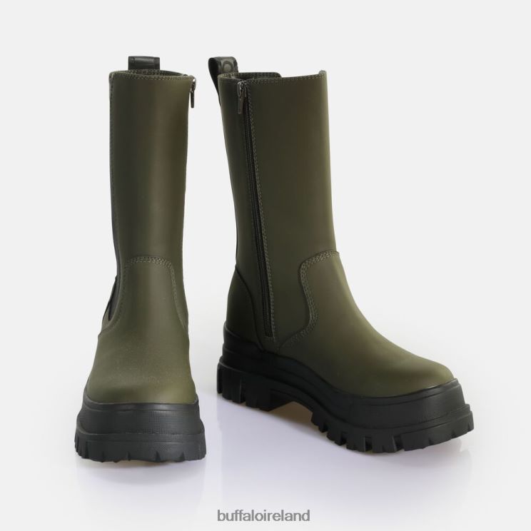 Khaki Buffalo Aspha CLF Rain Chelsea HI Boot vegan |Boots F06ZHH513 - Image 4