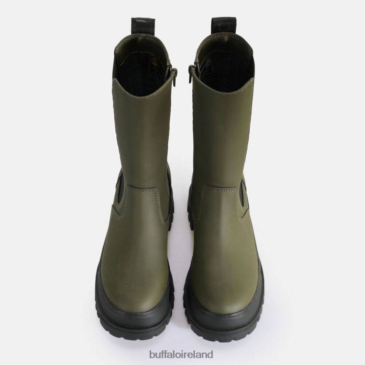 Khaki Buffalo Aspha CLF Rain Chelsea HI Boot vegan |Boots F06ZHH513 - Image 7