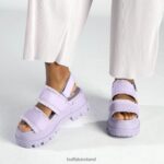 Lavender Buffalo Aspha STR Platform Sandals vegan |Sandals F06ZHH259