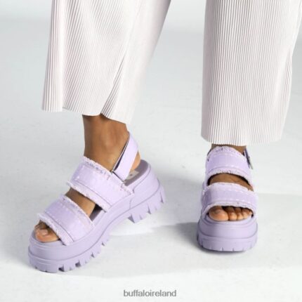 Lavender Buffalo Aspha STR Platform Sandals vegan |Sandals F06ZHH259
