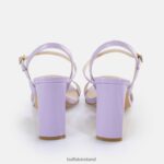 Lavender Buffalo Jean Neat Heeled Sandals vegan |Sandals F06ZHH42 - Image 2