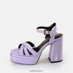 Lavender Buffalo May Donna Heeled Sandals vegan |Sandals F06ZHH252