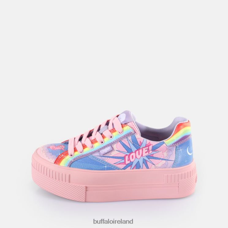 lilac_love_buffalo_paired_graffiti_sneakers_low_vegan_sneakers_f06zhh33.jpg Lilac Love Buffalo Paired Graffiti Sneakers Low vegan |Sneakers F06ZHH33 - Image 1