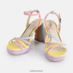 Pastel Multi Buffalo Cherry Cage Heeled Sandals vegan |Sandals F06ZHH310 - Image 4