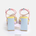 Pastel Multi Buffalo Cherry Cage Heeled Sandals vegan |Sandals F06ZHH310 - Image 5