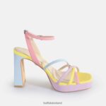 Pastel Multi Buffalo Cherry Cage Heeled Sandals vegan |Sandals F06ZHH310 - Image 6