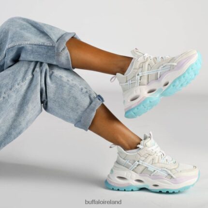 Pastel Multicolour Buffalo Triplet Hollow Sneakers Low vegan |Sneakers F06ZHH127