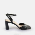 Pearl Black Buffalo April Neat Heeled Sandals vegan |Sandals F06ZHH245 - Image 5