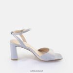 Pearl Light Blue Buffalo April Neat Heeled Sandals vegan |Sandals F06ZHH246 - Image 5