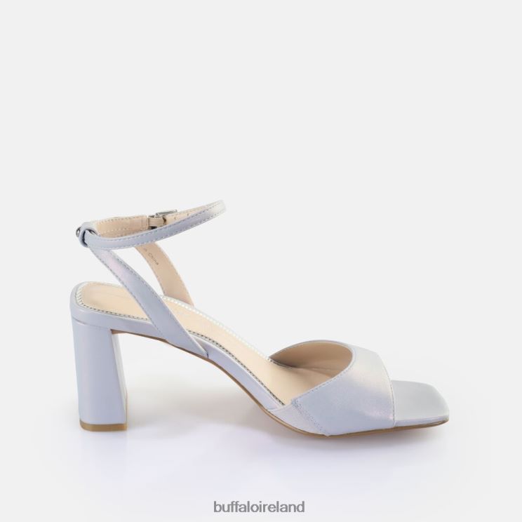 Pearl Light Blue Buffalo April Neat Heeled Sandals vegan |Sandals F06ZHH246 - Image 5
