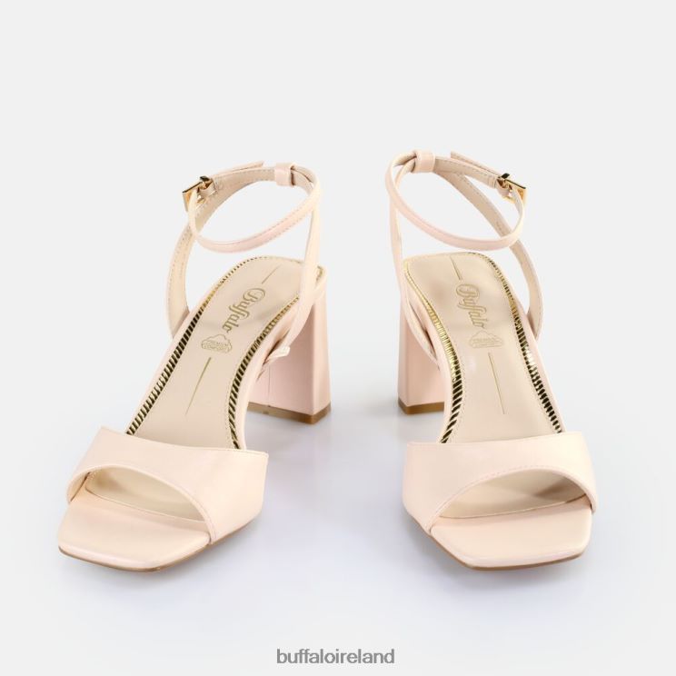 Pearl Light Rose Buffalo April Neat Heeled Sandals vegan |Sandals F06ZHH247 - Image 3