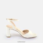 Pearl White Buffalo April Neat Heeled Sandals vegan |Sandals F06ZHH244 - Image 5