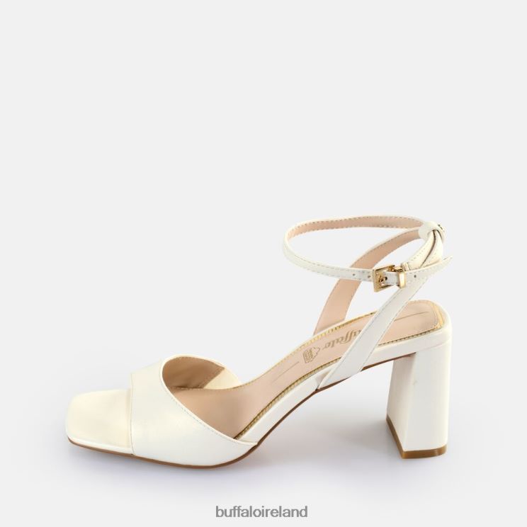 pearl_white_buffalo_april_neat_heeled_sandals_vegan_sandals_f06zhh244.jpg Pearl White Buffalo April Neat Heeled Sandals vegan |Sandals F06ZHH244 - Image 1