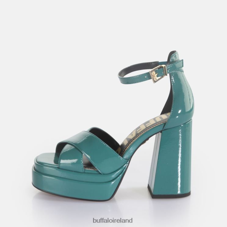 petrol_buffalo_may_cross_heeled_sandals_vegan_sandals_f06zhh455.jpg Petrol Buffalo May Cross heeled sandals vegan |Sandals F06ZHH455 - Image 1