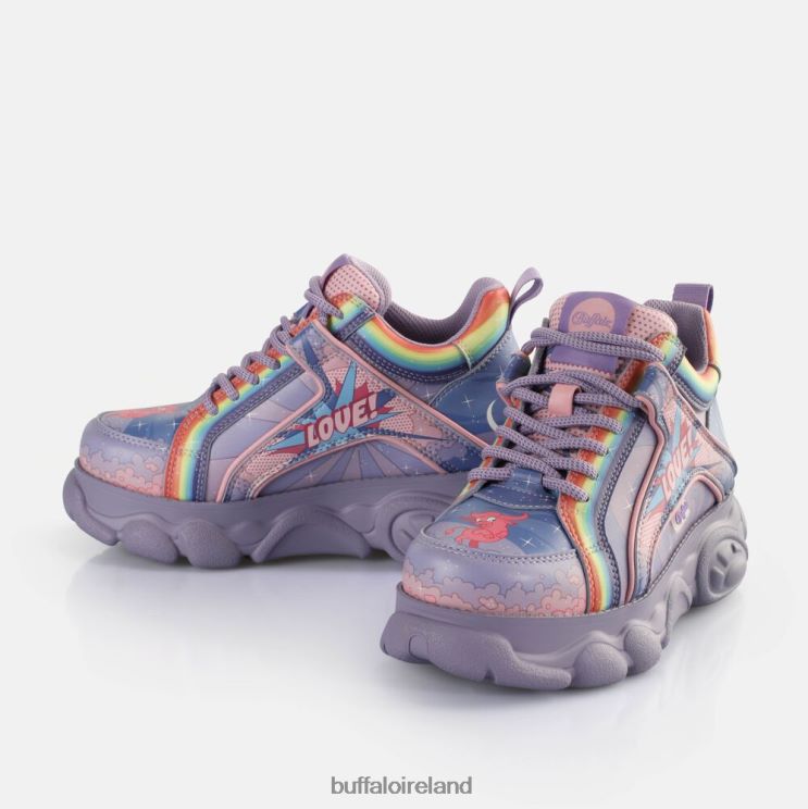 Purple Love Buffalo CLD Corin Graffiti Sneakers Low vegan |Sneakers F06ZHH139 - Image 4