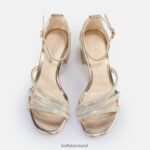 Rose Gold Buffalo Lilly Glam heeled sandal vegan |Sandals F06ZHH27 - Image 6