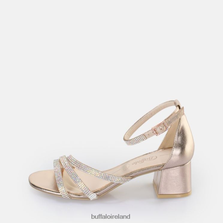 rose_gold_buffalo_lilly_glam_heeled_sandal_vegan_sandals_f06zhh27.jpg Rose Gold Buffalo Lilly Glam heeled sandal vegan |Sandals F06ZHH27 - Image 1