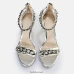 Silver Buffalo Serena Chain heeled sandal vegan |Sandals F06ZHH307 - Image 6