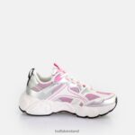 Silver/Pink Buffalo CLD Run JOG trainers low vegan |Sneakers F06ZHH239 - Image 5