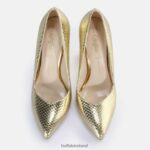 Snake Gold Buffalo Jolie Pump vegan |Heels F06ZHH184 - Image 6