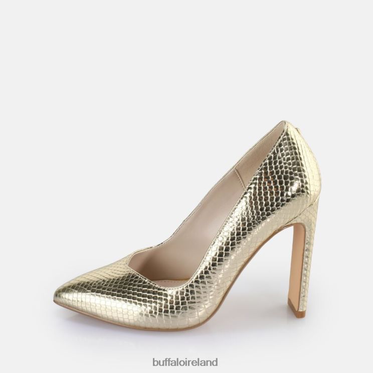 snake_gold_buffalo_jolie_pump_vegan_heels_f06zhh184.jpg Snake Gold Buffalo Jolie Pump vegan |Heels F06ZHH184 - Image 1