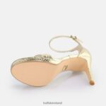 Snake Gold Buffalo Monroe 2 heeled sandal vegan |Sandals F06ZHH230 - Image 4