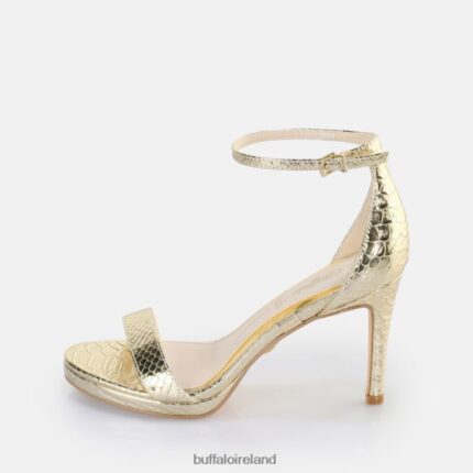 Snake Gold Buffalo Monroe 2 heeled sandal vegan |Sandals F06ZHH230