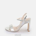 Snake Silver Buffalo Jean Neat heeled sandal vegan |Sandals F06ZHH39
