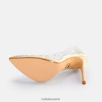 Transparent/Cream Buffalo Juliette Diamond Pump vegan |Heels F06ZHH378 - Image 4